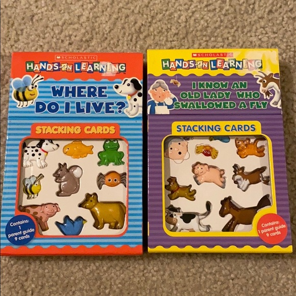 Scholastic Other - Lot of 2 Stacking Card Sets